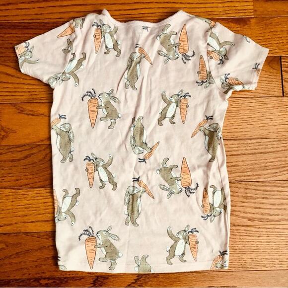 Carter’s Cotton Bunny Print T-shirt Two- Piece Pink Pajama Set Girl’s Size 14 - Picture 5 of 8